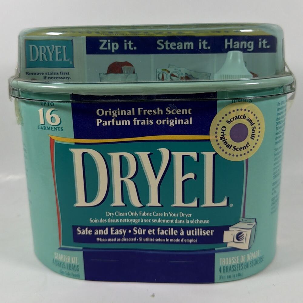 Dryel Starter Kit Dry Clean At Home Original Scent - 16 Garments - New